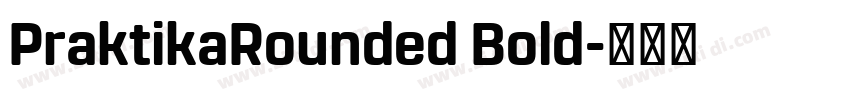 PraktikaRounded Bold字体转换